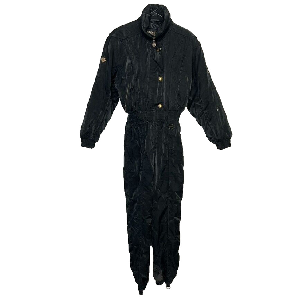 Descente Black Full-Length Ski Jumpsuit